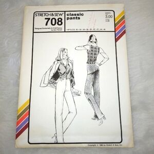 STRETCH & SEW 708 Classic Pants Hip Size 30-32-34-36-38-40-42-44-46 inch…